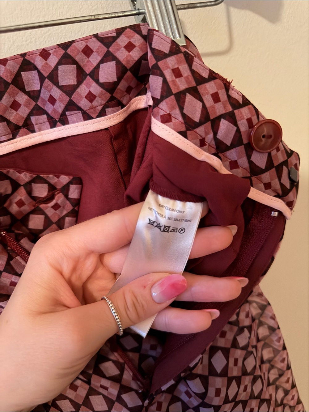 NWT Maeve by Anthropologie ‘The Avery’ Printed Wide-Leg 100% Silk Pants - Picture 11 of 13
